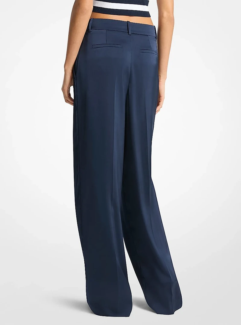 Drapey Satin Wide Leg Pants