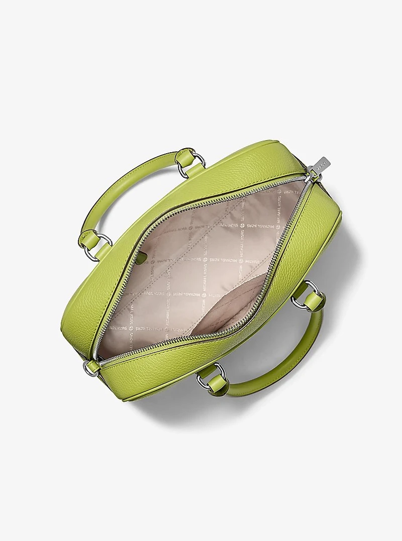 Thompson Medium Pebbled Leather Satchel