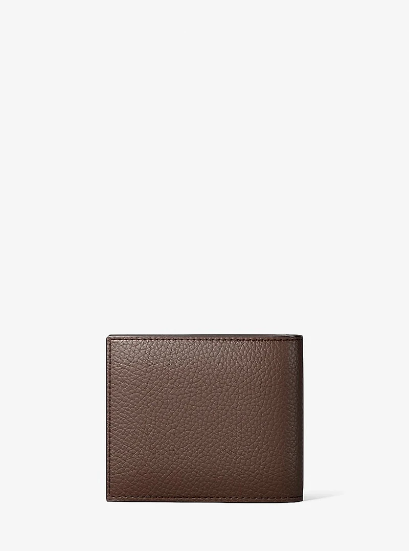 Cooper Pebbled Leather Billfold Wallet With Passcase