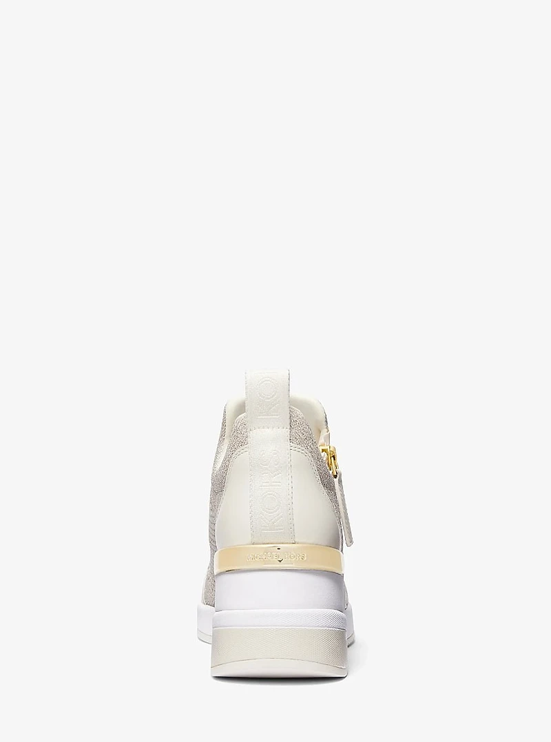 Willis Metallic Stretch Knit Trainer