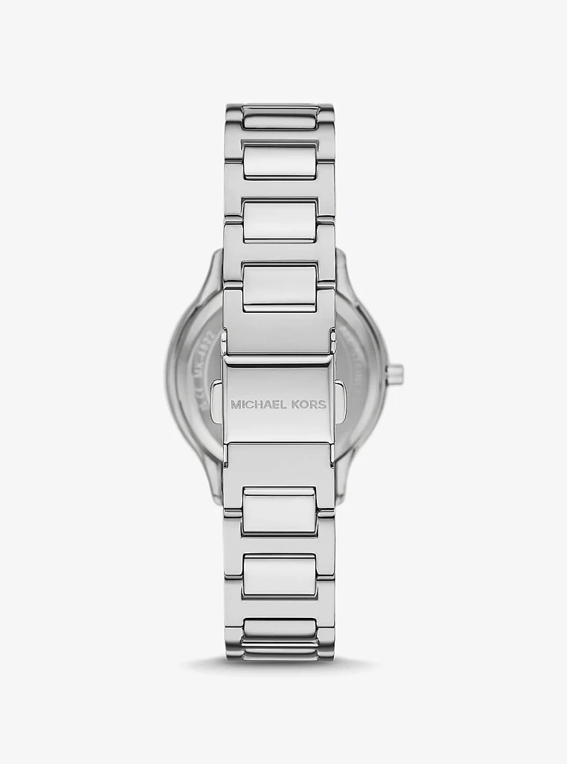Mini Sage Pavé Silver-Tone Watch