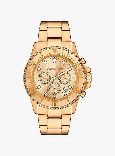 Oversized Everest Gold-Tone Watch