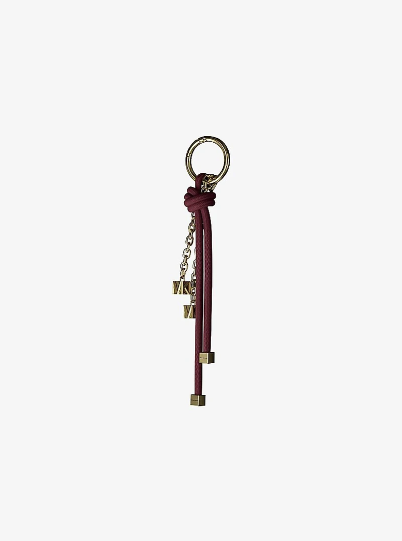 Gold-Tone and Cord Bag Charm