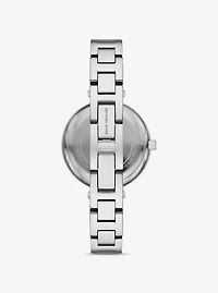 Mini Laney Silver-Tone Bangle Watch