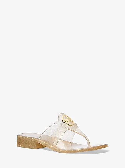 Hannah Glitter Jelly Thong Sandal