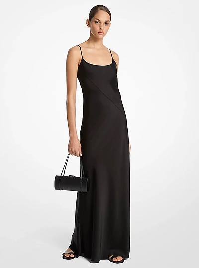 Techno Charmeuse Bias Slip Gown