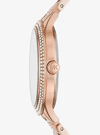 Pavé Rose Gold-Tone Watch