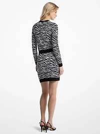 Zebra Jacquard Skirt