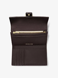 Nolita Medium Pebbled Leather Tri-Fold Wallet