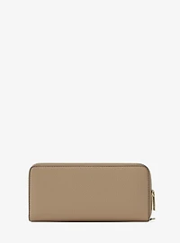 Jet Set Travel Large Pebbled Leather Wristlet