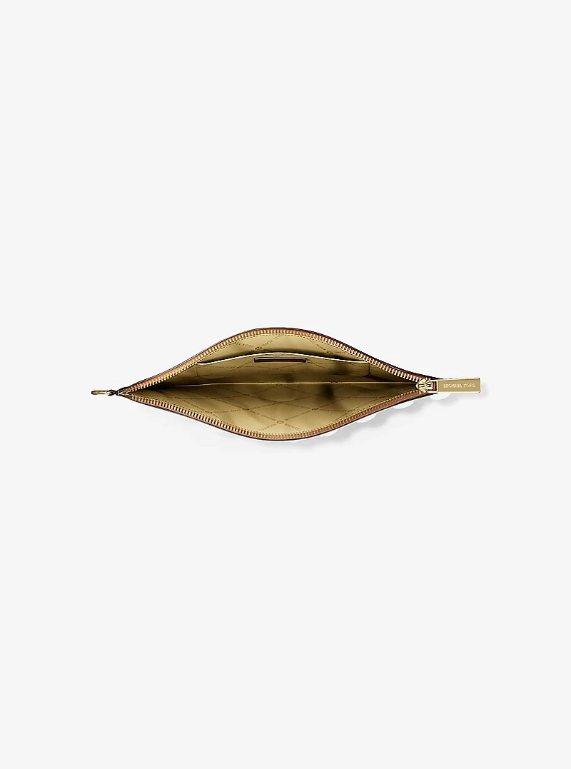 Jet Set Large Signature Logo Wristlet