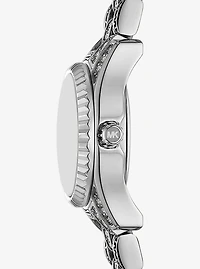 Mini Lexington Pavé Silver-Tone Watch