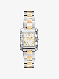 Petite Emery Pavé Two-Tone Watch