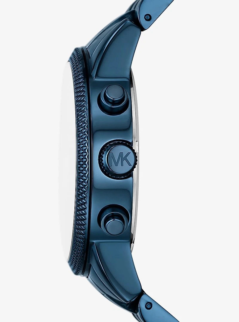 Oversized Hutton Blue-Tone Watch