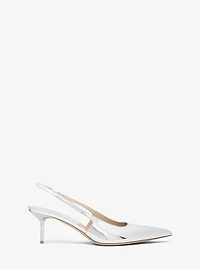 Emma Metallic Leather Slingback Pump
