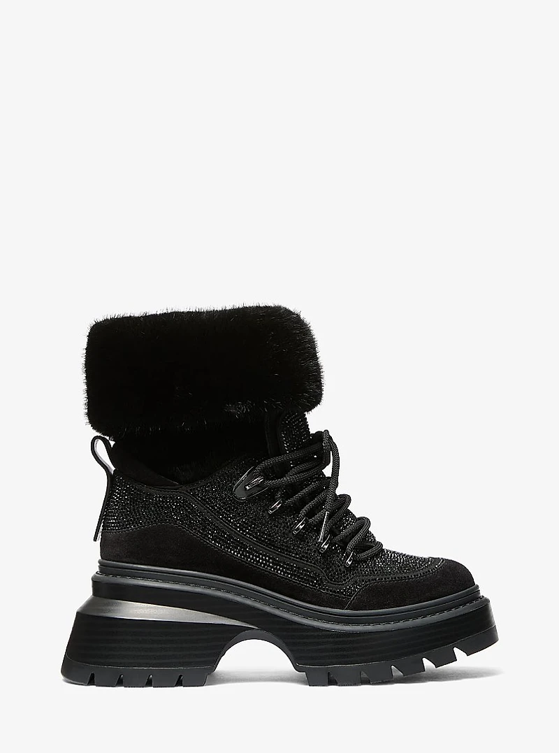 Shiloh Embellished Mixed-Media Boot