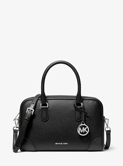 Thompson Medium Pebbled Leather Satchel