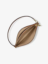 Jet Set Small Pebbled Leather Convertible Wristlet