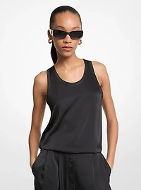 Satin Racerback Tank Top