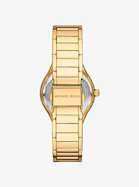 Mini Sylvia Pavé Gold-Tone Watch and Bracelet Gift Set