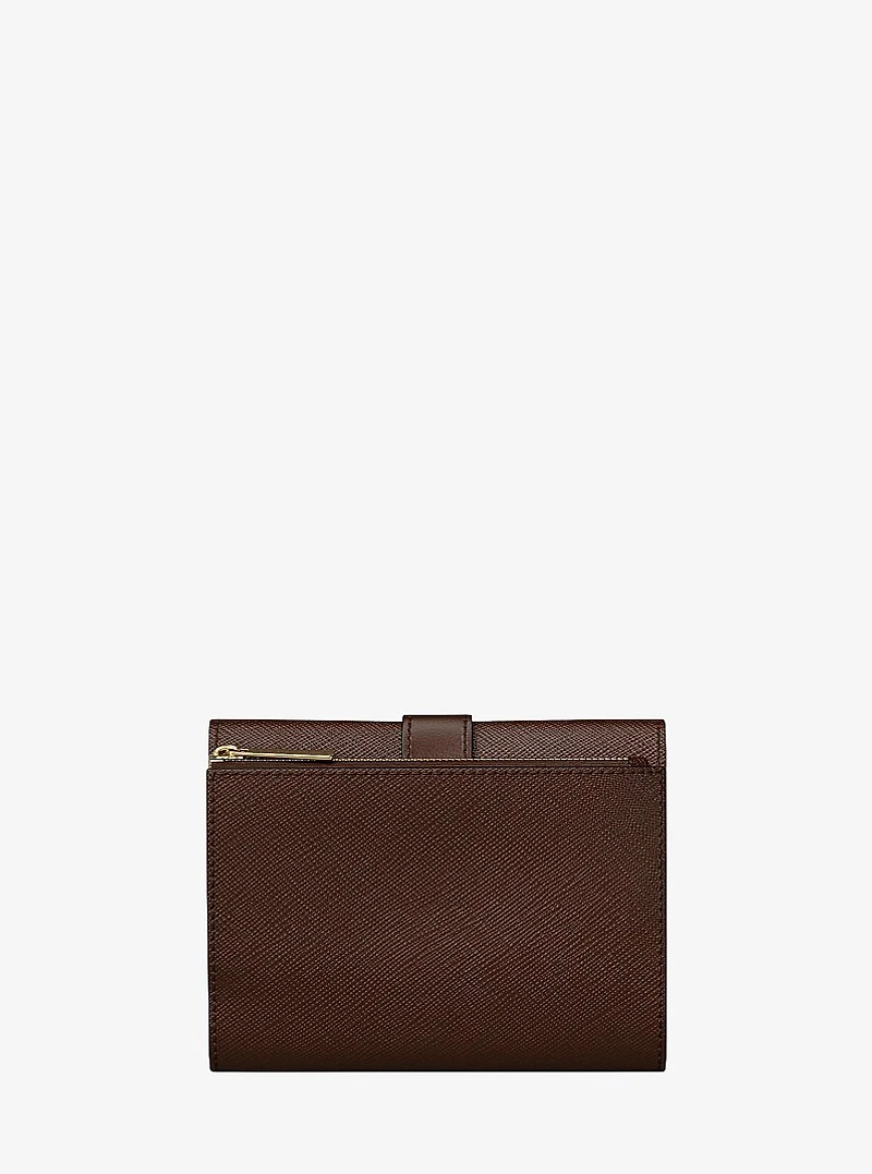 Greenwich Medium Saffiano Leather Trifold Wallet