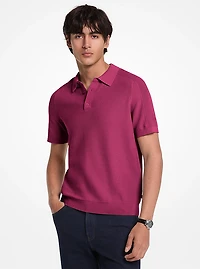 Cotton Mouliné Polo Shirt