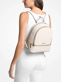 Rhea Medium Pebbled Leather Backpack