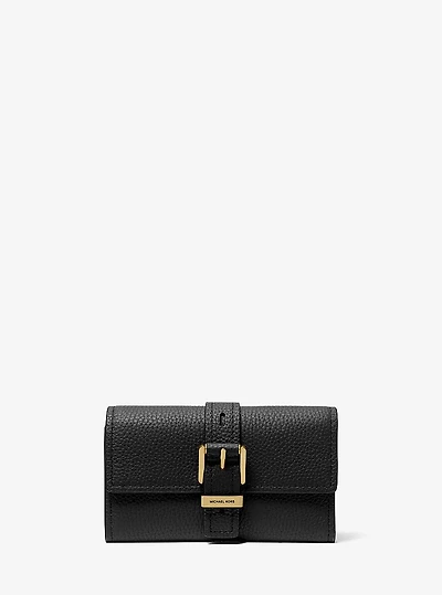 Nolita Medium Pebbled Leather Tri-Fold Wallet