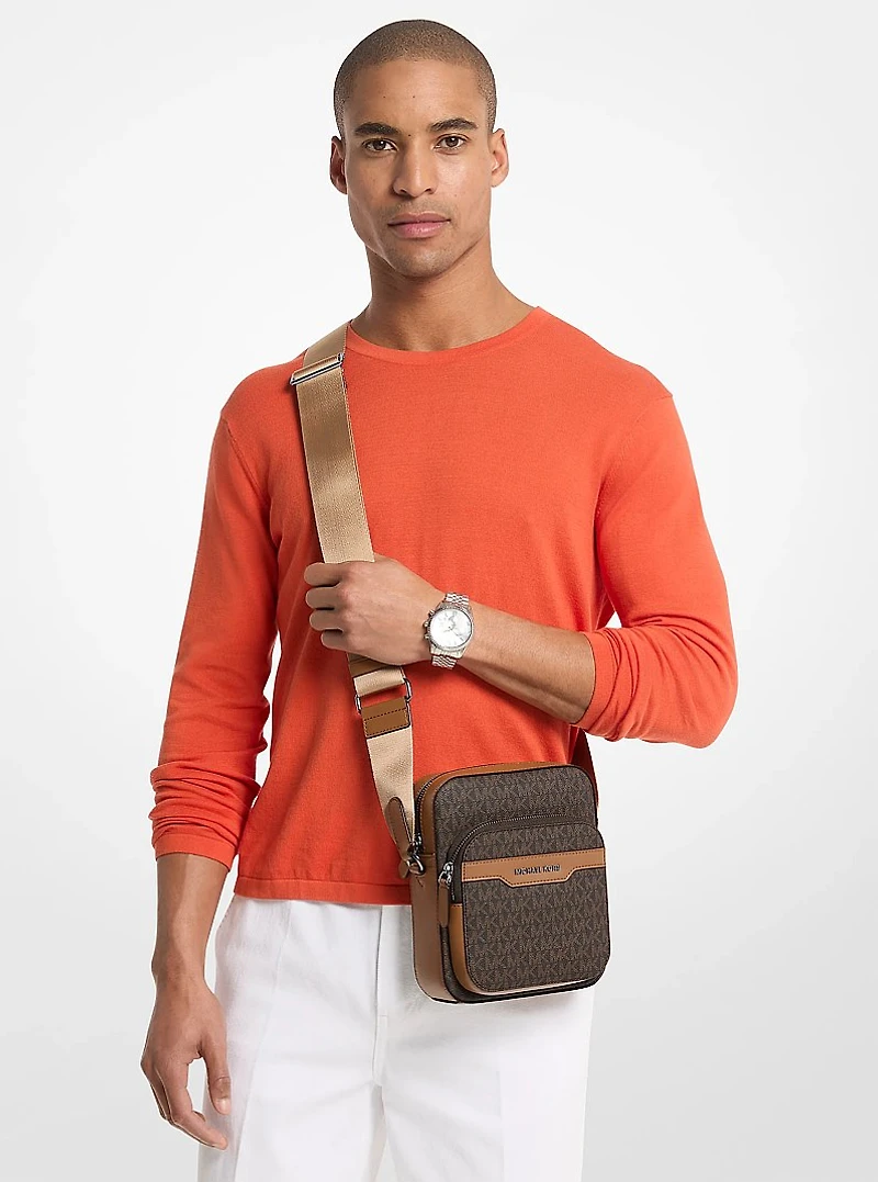 Hudson Mini Signature Logo Flight Bag
