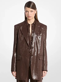 Sequined Boyfriend Blazer