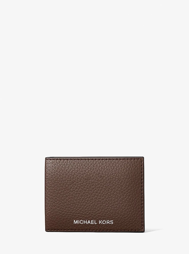 Cooper Pebbled Leather Billfold Wallet With Passcase