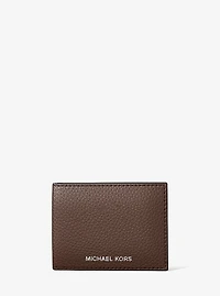 Cooper Pebbled Leather Billfold Wallet With Passcase