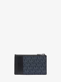 Cooper Slim Signature Logo Zip Wallet