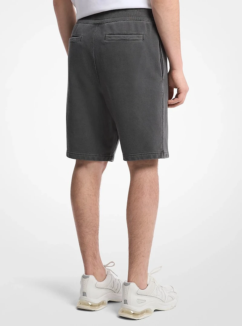 Garment-Dyed Cotton Shorts