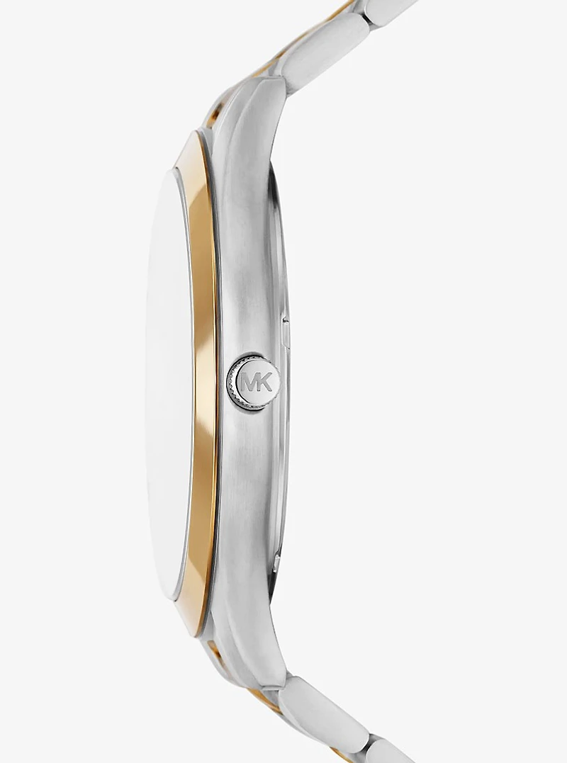 Oversized Slim Runway Two-Tone Watch