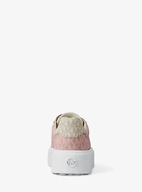 Romey Two-Tone Logo Platform Sneaker