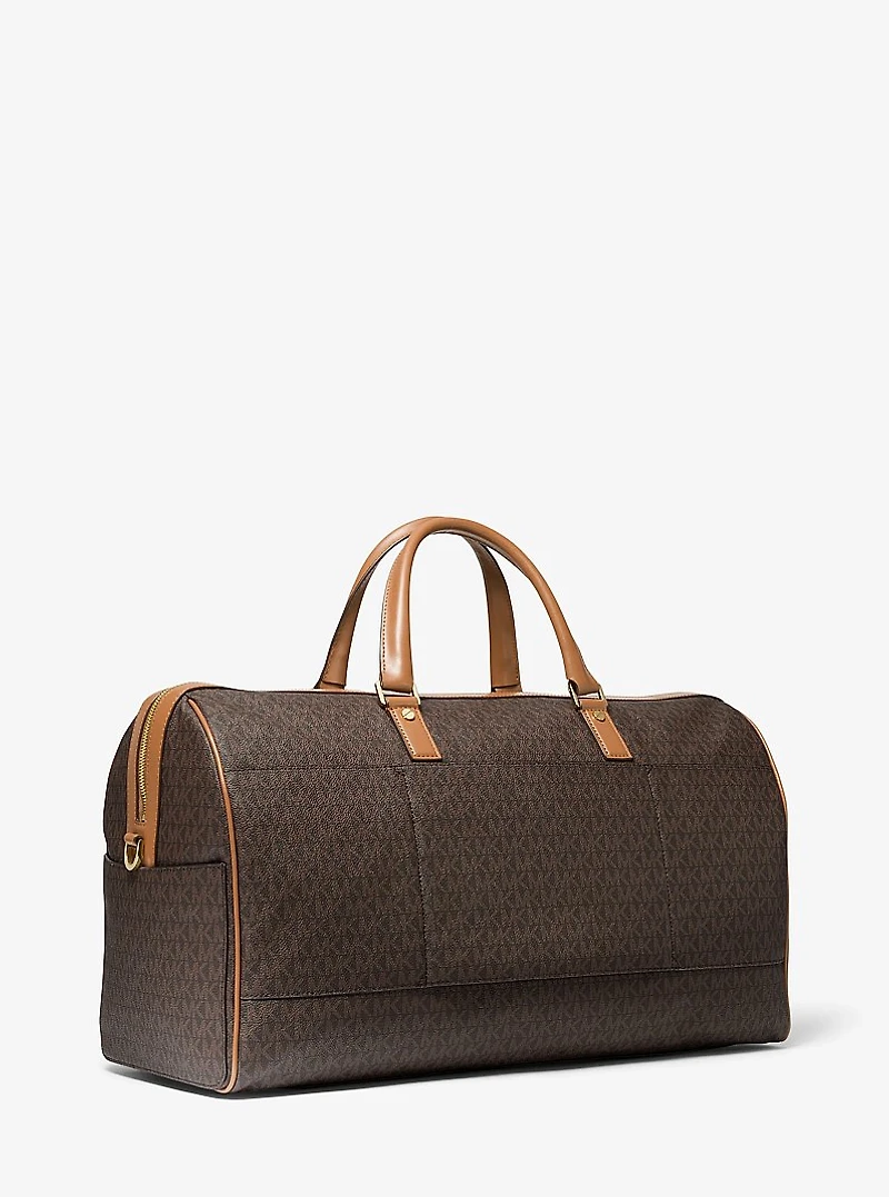 Bedford Travel Extra-Large Signature Logo Stripe Weekender Bag
