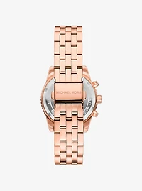 Mini Bryant Pavé Rose Gold-Tone Watch
