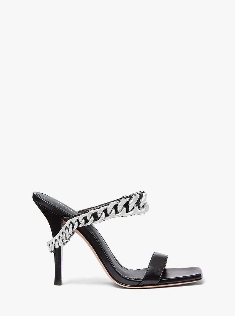 Bianca Embellished Leather Sandal