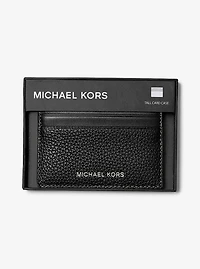 Cooper Pebbled Leather Tall Card Case