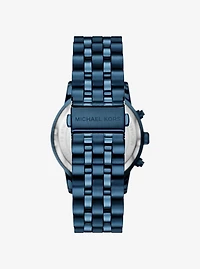 Oversized Hutton Blue-Tone Watch