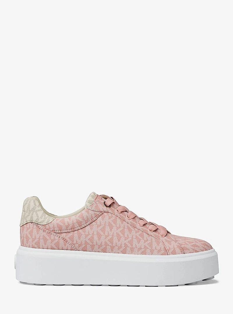 Romey Two-Tone Logo Platform Sneaker