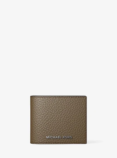 Hudson Pebbled Leather Billfold Wallet
