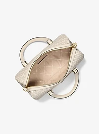 Jet Set Travel Medium Signature Logo Duffel Crossbody Bag