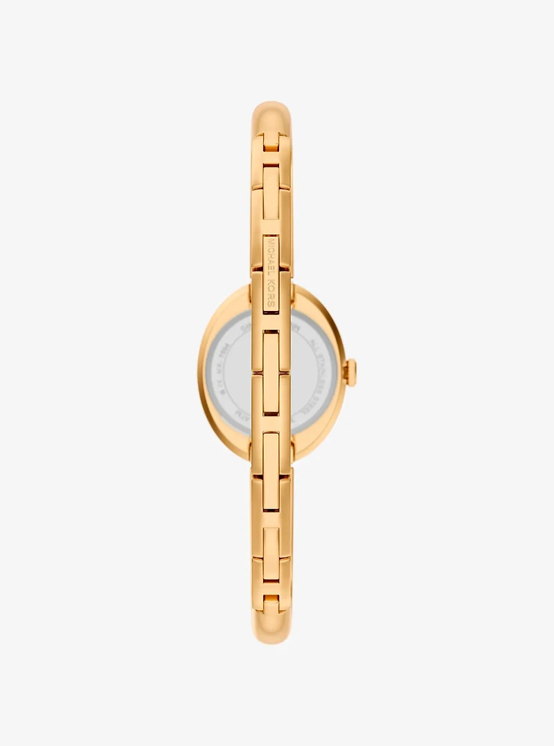 Petite Maude Gold-Tone Bangle Watch
