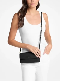 Jet Set Small Pebbled Leather Smartphone Crossbody Bag