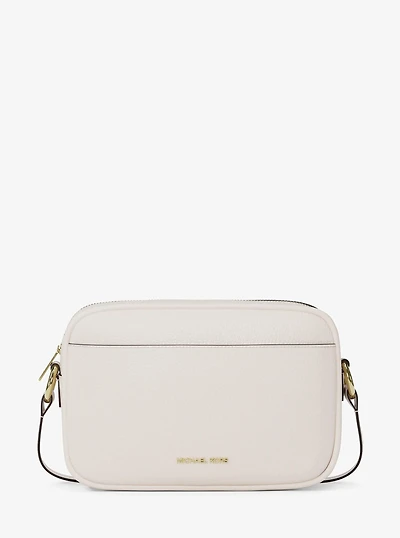 Jet Set Large Pebbled Leather Camera Crossbody Bag