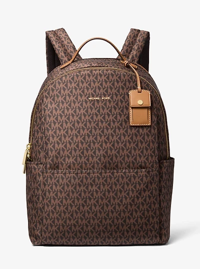 Sable Large Printed Signature Logo Backpack