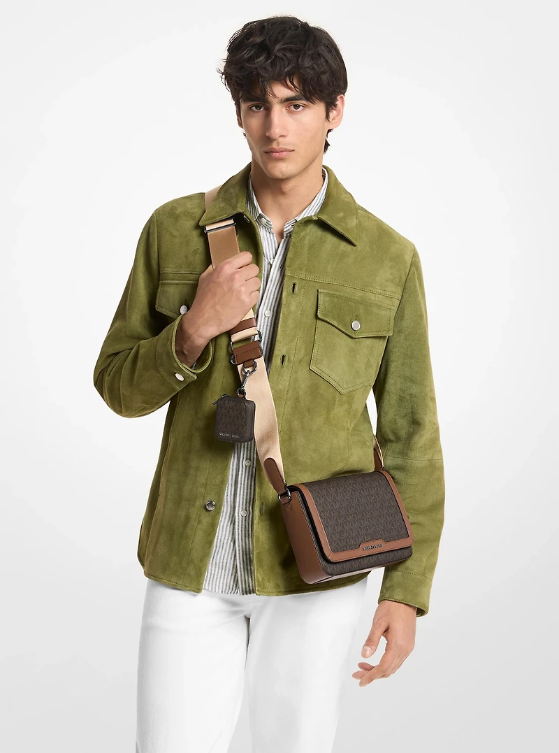 Hudson Mini Signature Logo Crossbody Bag With Airpod Case for Apple Airpods Pro®