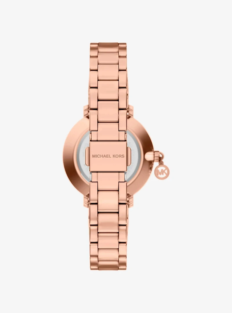 Mini Pyper Pavé Rose Gold-Tone Watch